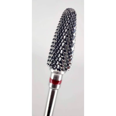 Karbid csiszolófej keresztfogazott, Lángnyelv, Finom, 6 mm