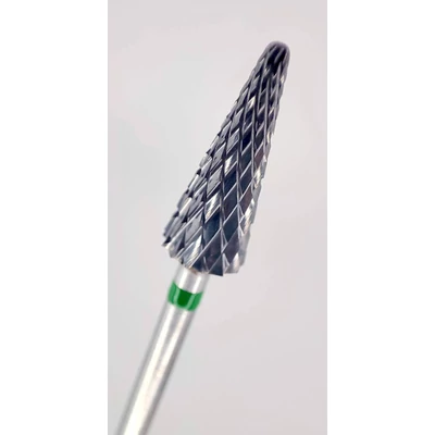 Karbid csiszolófej keresztfogazott, Hegyes, Durva, 6 mm