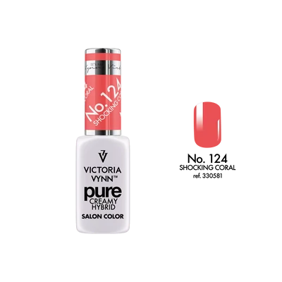 PURE CREAMY HYBRID 124 Shocking Coral 8 ml