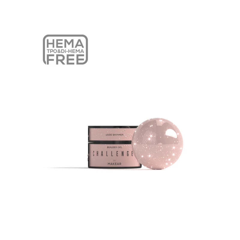 Challengel Shimmer Nude HG16 - építő zselé 15ml