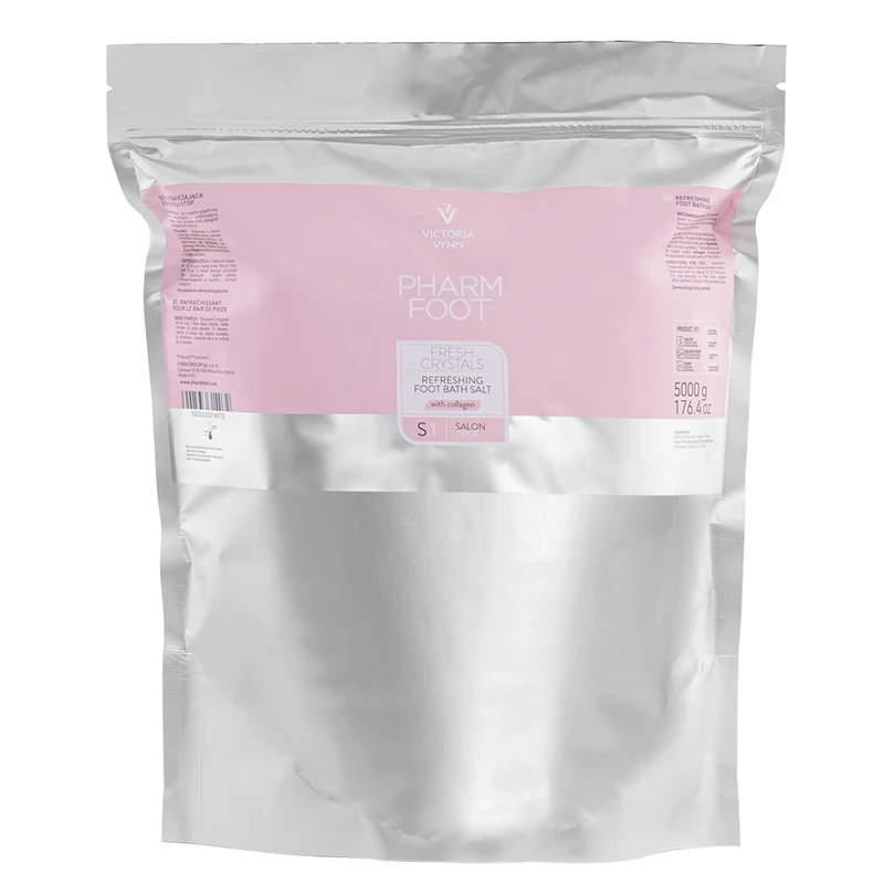PHARM FOOT FRESH CRYSTALS - Frissítő lábfürdő só kollagénnel utántöltő 5000 g