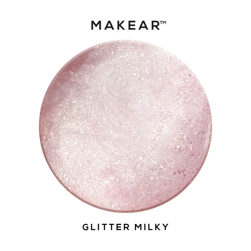 Gel&Go Glitter építőzselé, GG20, Milky, 15 ml