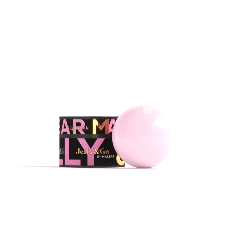 MAKEAR Jelly&Go Light Pink 15ml, JG02 építőzselé
