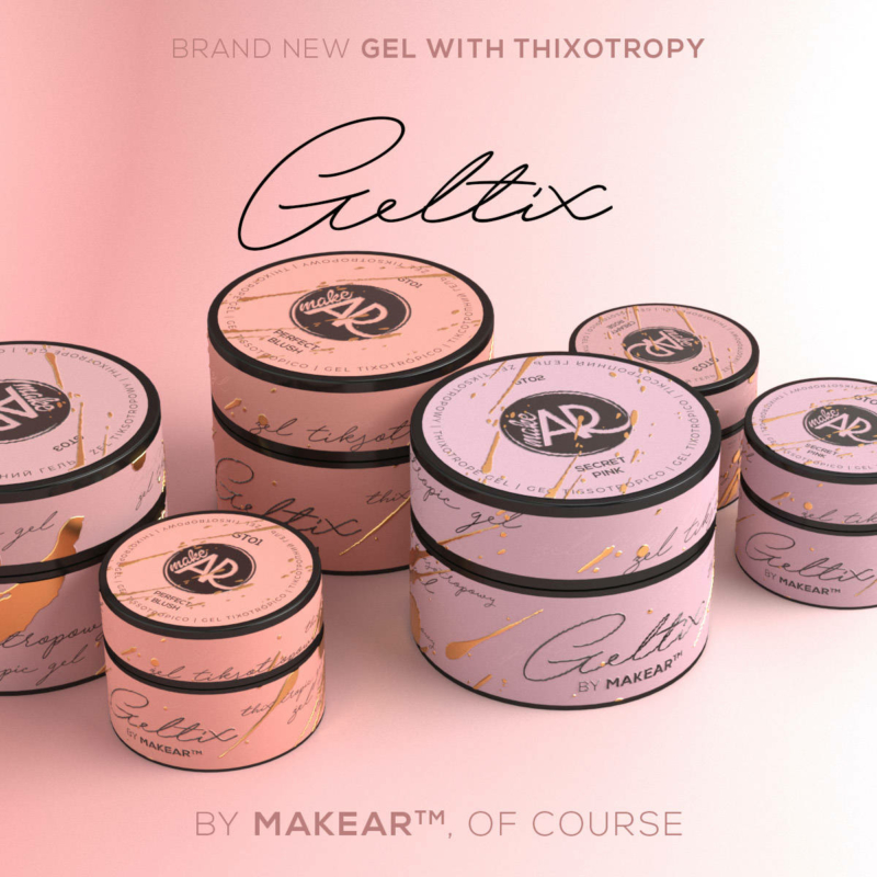 MAKEAR GELTIX Thixotropic Gel, GT02, Secret Pink, 15 ml