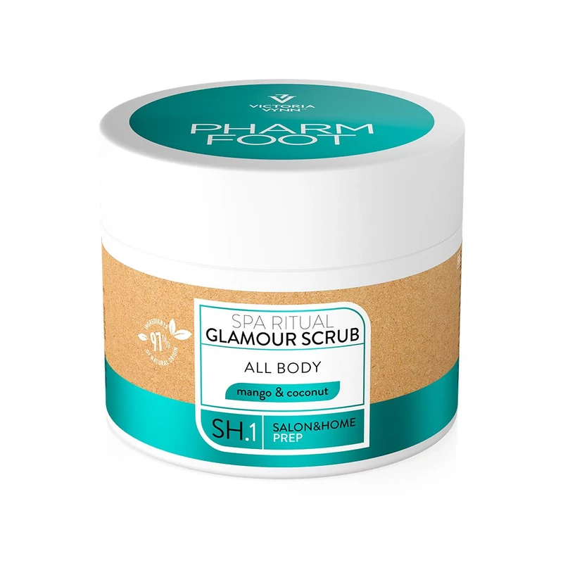 SPA Ritual Glamour Scrub cukros testápoló, mangó és kókusz illat
