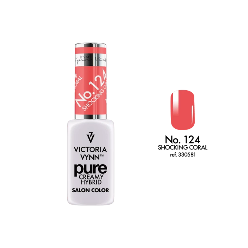 PURE CREAMY HYBRID 124 Shocking Coral 8 ml